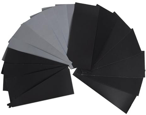 Sandpaper 120 to 3000 Grits 42 Sheet Wet and Dry Sandpaper Assorted Grit Sand paper for Polishing Wood Furniture Finishing Metal Sanding and Home Improvement