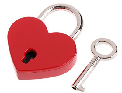 Metal for Wish Lock Heart Archaize Padlocks with for Key Jewelry Box Decorative Padlock for Lovers Girls Students