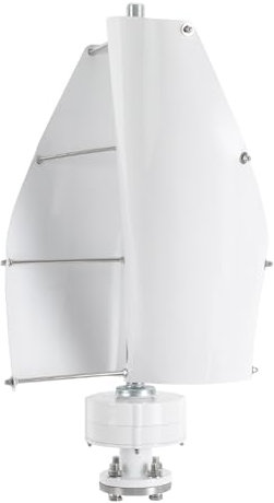 500W 12-24V Windkraftanlagen Wasserdichtem IP67 Windgeschwindigkeit von bis zu 42,65ft/s für Haus,Geschäft und industrielle Energieversorgung in Booten,Pavillons (Weiß)