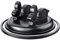 XiJiefa Porte Telephone Voiture Support Telephone Voiture Car Phone Pare Soleil Holder 360° Rotación Support Smartphone pour Support téléphone Voiture Smartphone 4.0-7.0pouces (Noir)