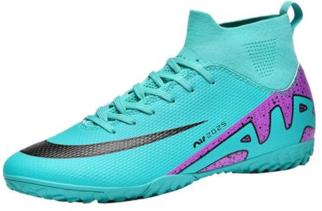 MINGSIBO Fußballschuhe Herren Kinder Fußballtraining,Training, professionelle Fußballschuhe, Fußballschuhe.Grün TF 37