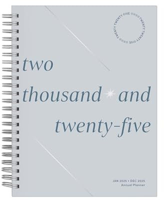 Rileys & Co Wochenplaner 2025 Serif – Jahreswochen- Und Monatsplaner, Januar – Dezember 2025, Flexibler Einband, Notizseiten, Doppeldrahtbindung (15,2 X 20,3 Cm, Hellblau)