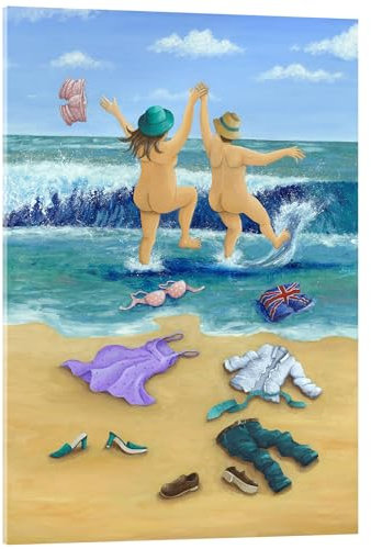Posterlounge Baden im Meer Acrylglasbild von Peter Adderley 13 x 18 cm Wandbilder Wanddeko