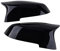 Spiegelabdeckungen Racing Außenspiegelabdeckung Autozubehör Performance Rückspiegelkappe, for BMW, 5er F10 F11 F18 2014-2017(Glossy Black)