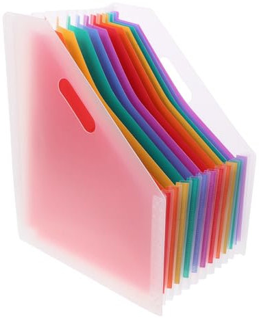Tofficu Akkordeon-ordner Aus Kunststoff Fürs Büro Kleiner Desktop File Organizer Paper Organizer Mit Mehrschichtiger Klassifizierung Platzsparendes Aufbewahrungssystem Für Dokumente Und Qu
