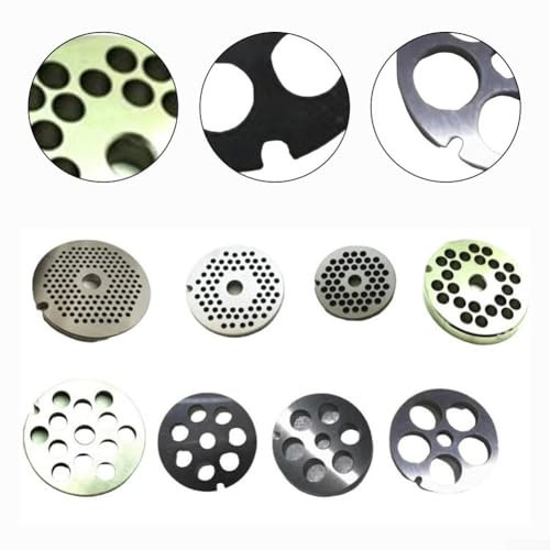 Accessorio per tritacarne n. 5, disco in acciaio inox, compatibile con Bosch e per attrezzature Bauknecht (4,5 mm)