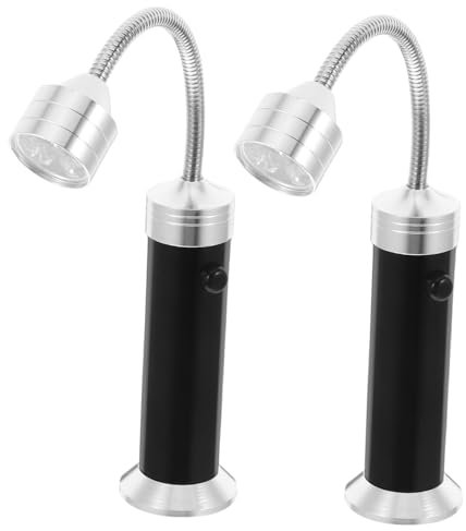 HIAKDOFT 2stücke Magnetische Grilllichter Mit Flexibler Halterung Für Nachtgrillpartys Praktische Beleuchtung Für Außenbereiche Camping Und Bbq-einsätze