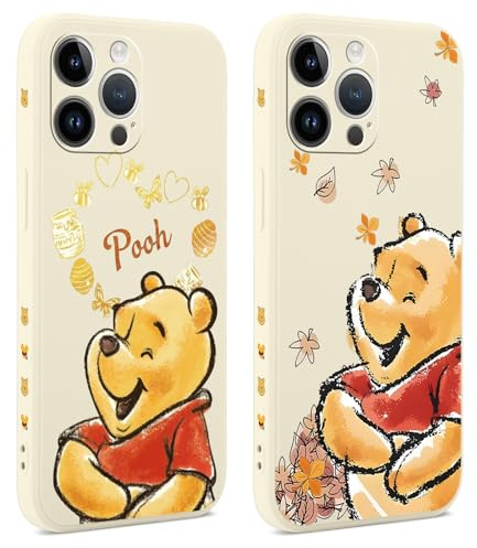 nurkorki 2 Stück Handyhülle für iPhone 16 Pro 6,3, Hülle Lustiges Anime Niedlich Tragen Tier Cartoon Muster süß Aesthetic Mädchen Silikon TPU Schutzhülle Tasche Kameraschutz Stoßfest Case, Manga