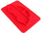 PEPLAYTAL 1 Pieza Plato De Cena Lámina Pequeños Irrompible Destete Para Comida Mesa Dividido Platos Vajilla De Placa De Silicona Plato De Gel De Sílice Rojo