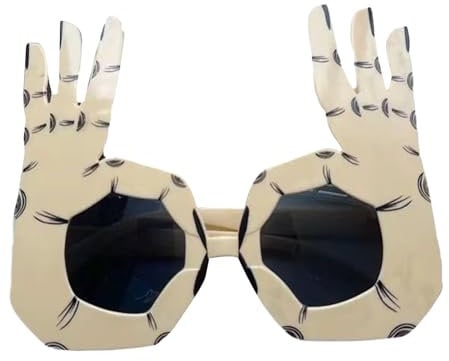 Generisch Lustige Brillen Für Erwachsene - Originelle Sonnenbrillen,Cooles Accessoire Mit OK Handgeste