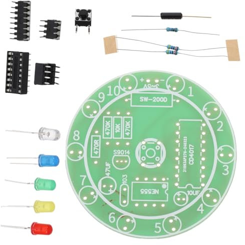 FUNOMOCYA DIY Löt Übungsset für Anfänger Fortgeschrittene Elektronik Trainingsbrett mit Leiterplatten Lötwerkzeugen für Erwachsene Langlebiges Kunststoffmaterial