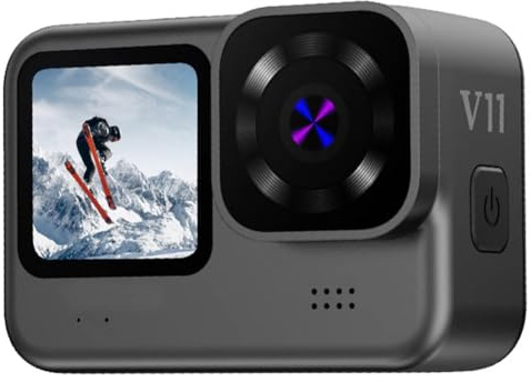 Koolenry 5K Action Camera WiFi 4K 60FPS, Dual IPS 2.2 Touch LCD Wide Angle Sport Camera with Waterproof and 5X Zoom Anti-Shake Remote