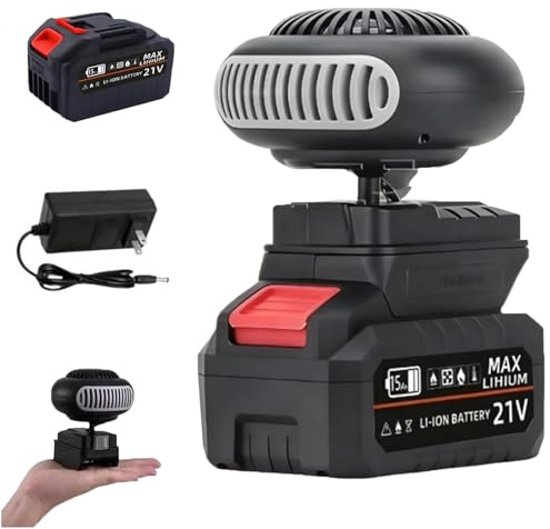 Battery Powered Heater, Battery Operated Heater with Anti-Tilt, Rechargeable Portable Heaters, Car Window Defogger Long Lasting Quiet, Fast Long Lasting Heating (15-cell Battery * 1)