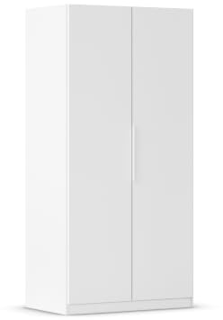 Rauch Möbel MYLORA, Kleiderschrank, Farbe Weiß, Breite 91 cm | Mehrzweckschrank, Schrank mit patentiertem Schnellmontagesystem, 2-türig, für Kinderzimmer, Homeoffice, Garderobe, Flur