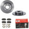 2 Bremsscheiben Voll 264 mm + Bremsbeläge Hinten von Brembo Voll (1420-53604) Bremsensatz Bremsanlage Bremsen-Kit,Bremsenset, Bremsscheiben, Bremsbeläge, Bremsen-Set, Beläge, Bremsbelag,