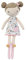 Little Dutch 4522 Stoffpuppe Kuschelpuppe Puppe - Rosa (50 cm)