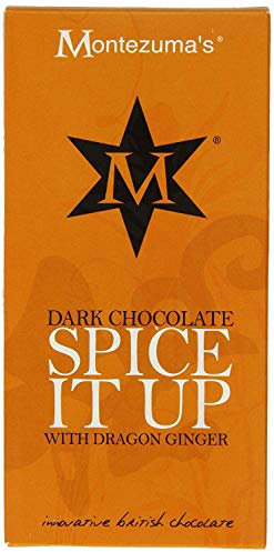 Montezuma's Spice It Up Chocolat Noir au Gingembre 100 g (Lot de 4)