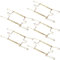 MroMax - 1 support de plaque en forme de U plaqué zinc - Pour décoration murale invisible, MRO191029H-0397, 30,5 cm, 5Pcs