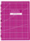 SEMPLIX selbstheilende Faltbare Schneidematte A3 in Petrol, Rosa, Dunkelgrau, Türkis, Beere, Hellgrau. Ideal für Bastel- Näh und Patchworkarbeiten (45 x 30 cm) (Beere)