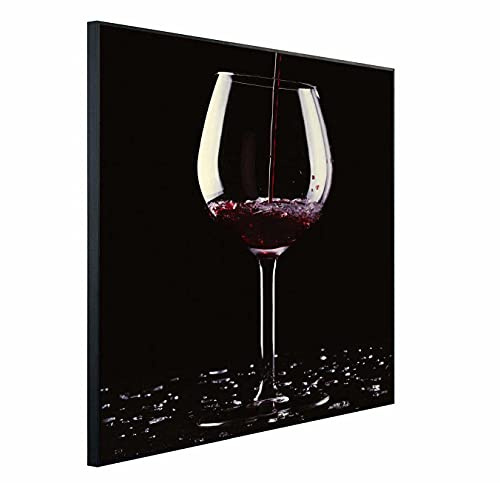Ecowelle Infrarotheizung mit Bild | 900 Watt | 60x120 cm | Infrarot Heizung| | Made in Germany| c 109 Wein