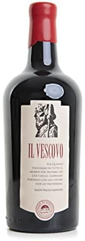 Terre Di San Vito Malbec Il Vescovo Organic Red Wine 75cl (ABV 13.5% Alcohol) | Award-Winning Italian Red Wine | 70% Malbec and 30% Cabernet Sauvignon | Steel Barrel-Aged for Over a Year