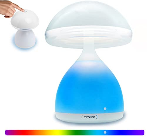 TINFI Luce Notturna Bambini Led Touch Senza Fili - Lampada da Tavolo Multiuso Usb Elegante per Locali Ristoranti Bar & Caffè - Progettata in Italia