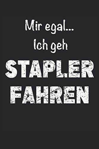 Gabelstapler Fahrer Staplerfahrer Stapler Transport Hubwagen Notizbuch