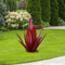 EATAN DIY Metal Agave Pflanze, Tequila Wohnkultur, Garten Rustikale Skulptur und Dekoration für Garten, Teich, Rot, 27cm