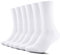 TUUHAW Socken Herren Damen 6 Paar Sportsocken Atmungaktive tennissocken,Weiß 35-38