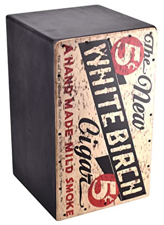 VOLT by Voggenreiter Cool Cajon 2 „The Birch“, Professionelle Cajon mit einstellbarem Snaresystem, Birkenholz, 4-fach Lackierung, Schlagfläche bedruckt, Made in Spain, 1280