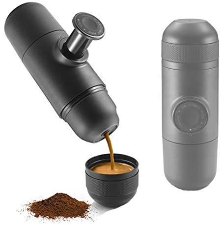 YAMIA1115 Tragbare Handpresse Kaffeemaschine Manuelle Espresso Kaffeetasse Kleine Handgemachte Kaffeepulver-Kapseln Geeignet für Reisen Autofahren und Büro,Polvere