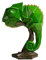 NENBOLEC Eidechse Statue Skulpturen Modern Arts Dekor Tier Geschenk Figuren Polyresin Grün 22cm