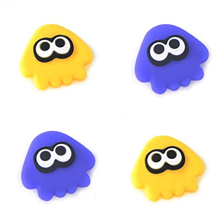 TIKOdirect Bonitas tapas de agarre para el pulgar compatibles con Nintendo Switch Joy-con/OLED/Switch Lite, Kawaii Joystick Cap Grip 4 piezas de silicona suave protectora ergonómica cubierta de botón