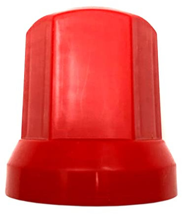 MelTruck Radmutterkappen Schutz Abdeckung Ø32 mm für Schrauben für LKW (40, Rot, Höhe - 54,5 mm)