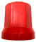 MelTruck Radmutterkappen Schutz Abdeckung Ø32 mm für Schrauben für LKW (40, Rot, Höhe - 54,5 mm)