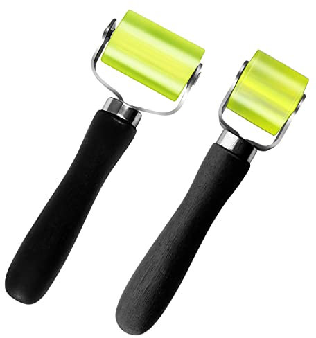 JNBGTU 2Pcs Automotive Sound Deadening Roller Rubber Seam Roller, for Car Audio Deadening Mats Heat Abatement Mats Roofing Materials Linoleum Flooring Carpeting Wallpaper Application Wheel Roller