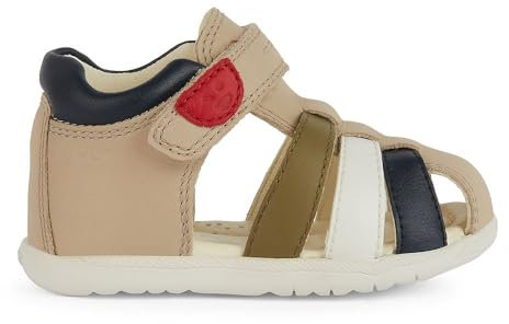 Geox Bébé garçon B Sandal Macchia Boy, Beige Multi Coloured, 21 EU