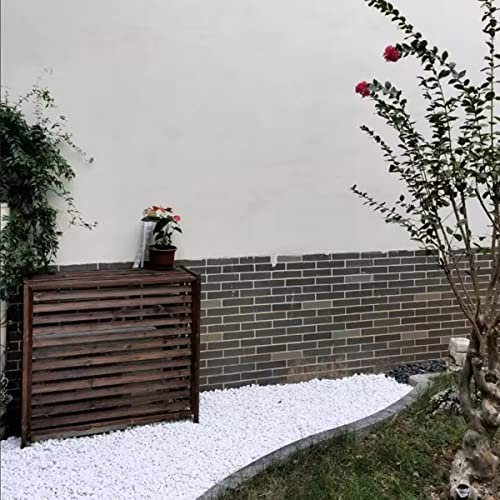 Hochleistungs-Fenster-Klimaanlagen-Zaunschirm, staubdichter Blumenständer, Lamellen-Klimaanlagen-Abdeckung, Holz-Außenpflanzen-Präsentationsregal, Lagerregal für Schlafzimmer, geeignet für Wohnzimmer,