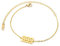 HIJONES Damen Edelstahl Engel Zahl 999 Knöchel Ketten Armband Zierlicher Einfacher Numerologie Schmuck Gold