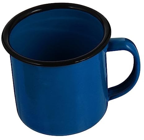 ABOOFAN 2pcs Vintage Blue Enamel Mug Multipurpose Iron Cup Hot Pot Drinking Cup for Home