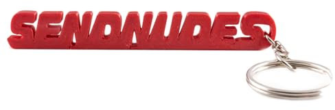 1A Style Sticker Auto Send Nudes Schlüssel Red Anhänger KFZ Motorrad Keychain Schlüsselbund (Rot)