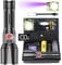 BEYSTE Taschenlampe LED Aufladbar 1000000 Lumen, LED Taschenlampe Extrem Hell Militärische, Sehr Helle Akku Taschenlampe USB C, Starke Taktische Taschenlampe Wasserdicht For Outdoor NotfäLle