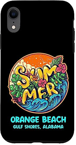 Hülle für iPhone XR Orange Beach Gulf Shores Alabama Sommerurlaub Souvenir