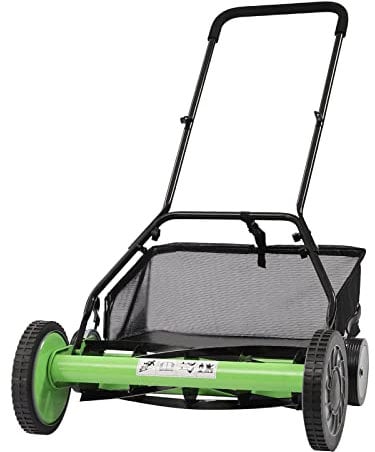 LENDISIY Hand Push Lawn Mower, Manual Cylinder Lawn-Mower Manual Garden Lawnmower, 20in Cutting Width