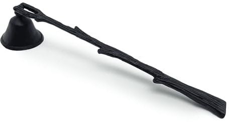 WVOPIAHY Kerzenlöscher für Kerzen, Kerzenlöscher, Dochtlöscher, mit langem Griff geeignet für Geschenke, Metall, Kerzenlöscher für die meisten Kerzen (Schwarz/Black)