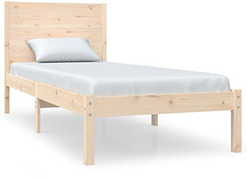 HETFTJN Pflegebett Einzelbetten/Doppelbett Gästebett Bettrahmen - Massivholzbett Kiefer 100x200 cm für Schlafsaal Schlafzimmer Gästezimmer Hotel