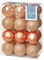 Shatterproof Christmas Baubles 24 Pack 60mm Premier Christmas Tree Decoration, matt, shinny and glitter baubles (Rose Gold 6299)