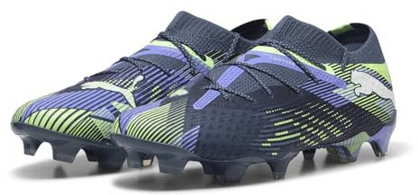 Puma Mens Future 7 Ultimate Firm Ground Football Boots Grey/White/Green 9