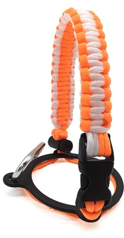 Paracord-Griff, Karabiner, Wasserflaschengriff, Gurt für Outdoor-Wasserflasche, Paracord-Griff mit Kordel