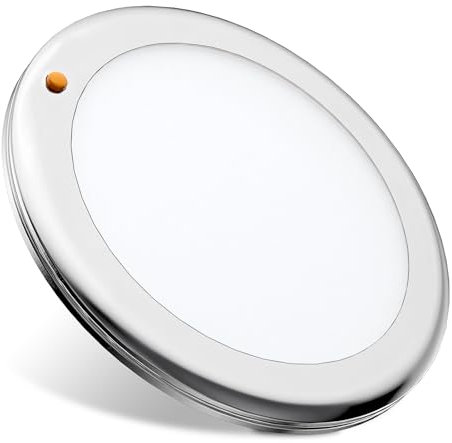 camperxlite 3CCT LED Ceiling Light 12V Campervan-2700K/4000K/6000K-860LM, Dia 7.09″ Round Caravan Light with CCT Switch & ON/Off Dimmer Switch, Only 12V DC Voltage is Supported